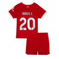 Koszulka piłkarska Liverpool Diogo Jota #20 Strój Domowy dla dzieci 2023-24 tanio Krótki Rękaw (+ Krótkie spodenki)